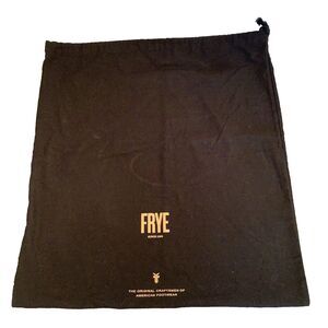 Frye Original Dust Bag 18"x16" Black Purse Boots Sneakers Logo Bag